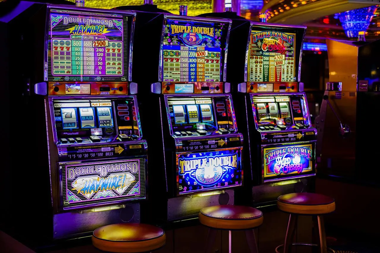 Image Of Loose Slot Machines At A Conference