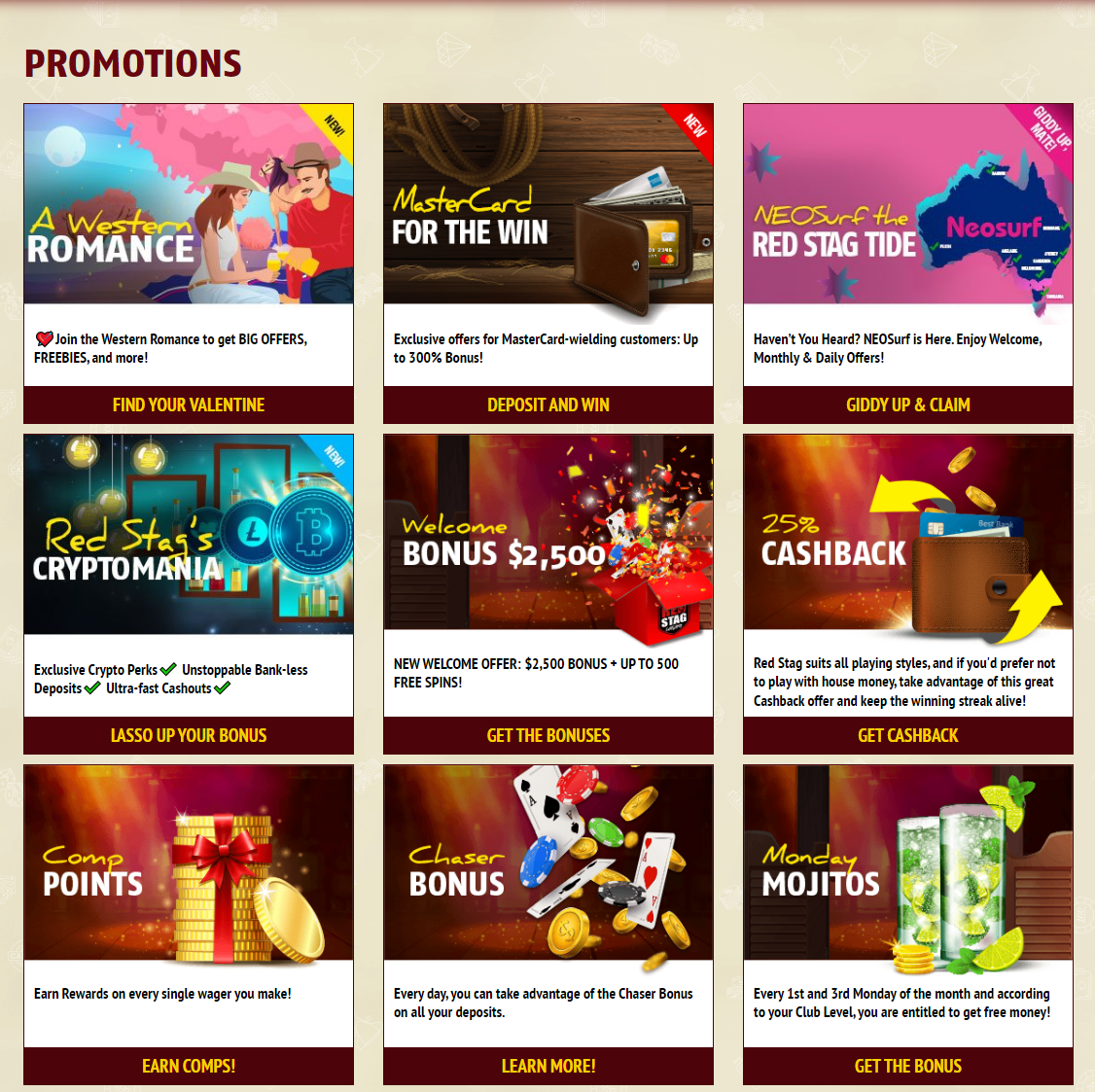 Red Stag Casino Promotions 