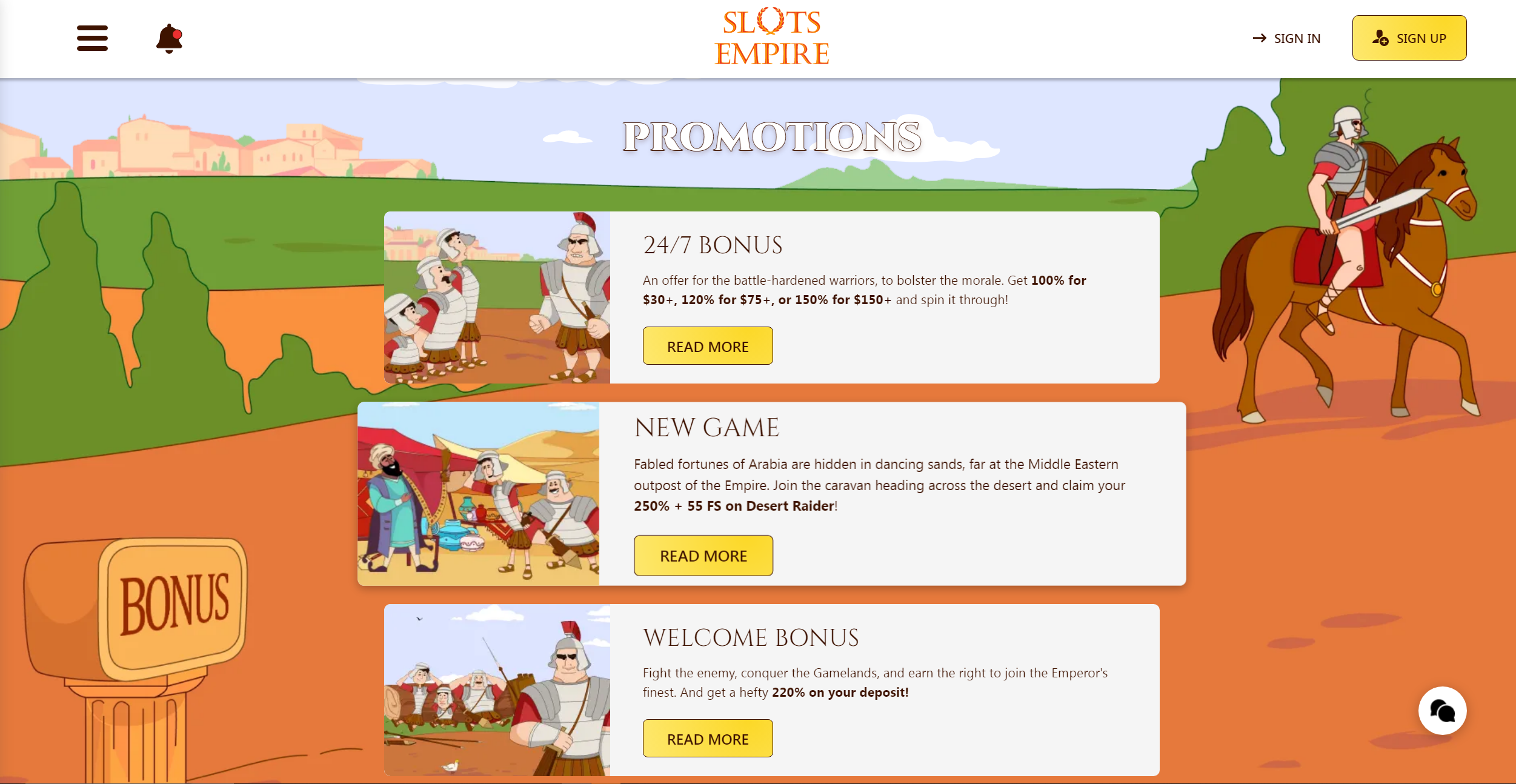 Slots Empire Casino Promotions 